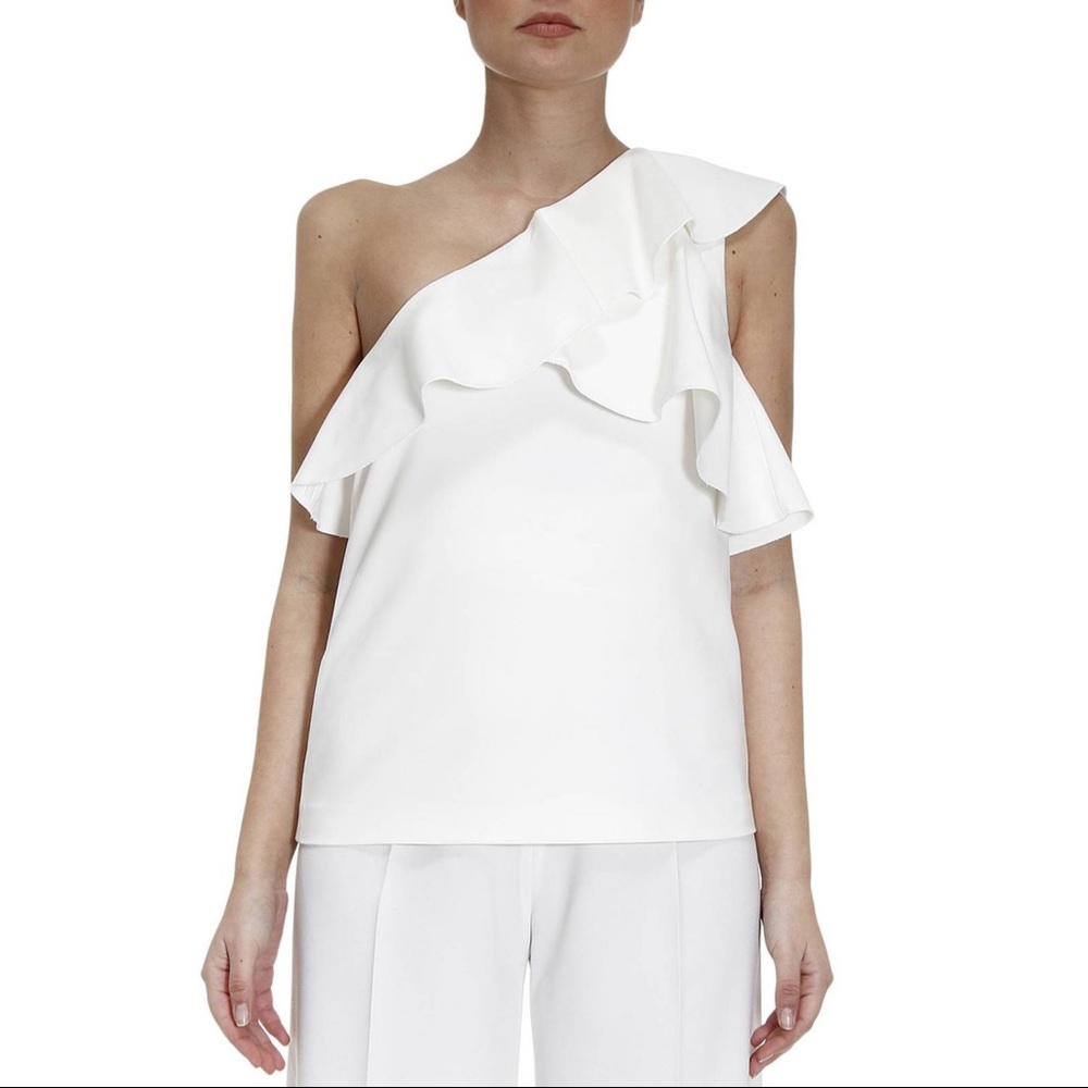 PINKO Italian Made One-shoulder Top